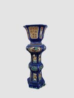 Geglazuurde terracotta sokkelvaas – Laatste Qing-dynastie