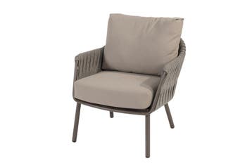 Taste Cannes low dining tuinstoel - Terre (1 stuk), Tuin en Terras, Tuinstoelen, Verzenden, Nieuw, Overige materialen