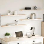 vidaXL Wandschapppen 4 st 110x23,5x4 cm bewerkt hout, Huis en Inrichting, Woonaccessoires | Wandplanken en Boekenplanken, Verzenden