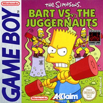 The Simpsons Bart vs the Juggernauts (Losse Cartridge), Ophalen of Verzenden, Zo goed als nieuw