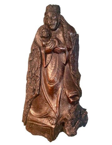 Figuur - Madonna met Kind - 50 cm - Hout