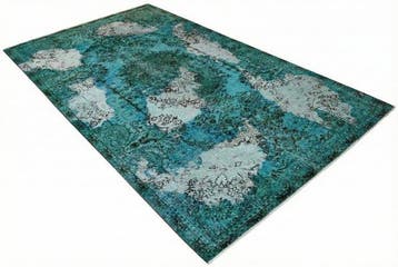 Turkoois vintage - Vloerkleed - 285 cm - 170 cm - met, Huis en Inrichting, Nieuw