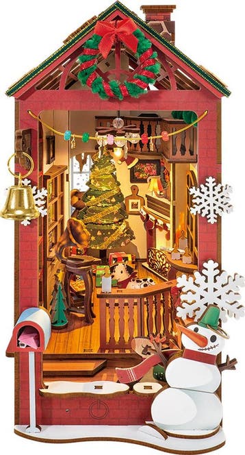 Robotime Book Nook Christmas Indoor Scene Miniatuur Model..., Verzenden, Nieuw