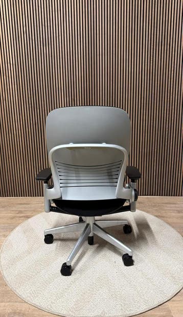 Zwarte Steelcase Leap V2 Platinum Bureaustoel, Verzenden, Zwart, Zo goed als nieuw, Bureaustoel
