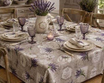 Tafelkleed Provence Lavendel – Rustieke elegantie met Franse
