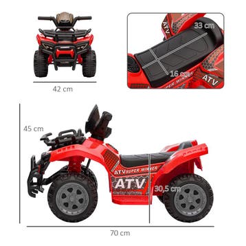 TRUUSK Mini Elektrische Quad voor Kinderen 18-36 Maanden - R, Verzenden, Nieuw