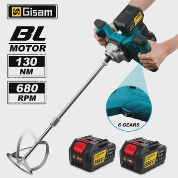 Gisam Accu Betonmolen 6 Versnellingen - Krachtige Mixmachine, Verzenden, Nieuw