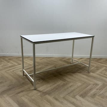 sta-tafel 180x80 cm hoogte 110 cm, wit - Gratis Bezorging, Ophalen of Verzenden, Gebruikt
