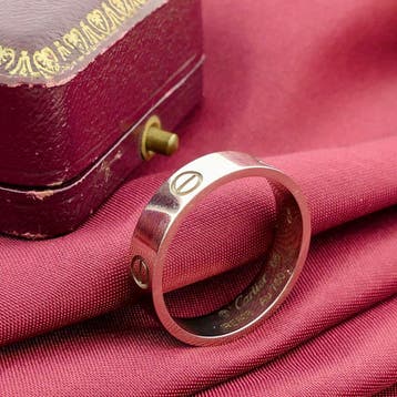 Witgouden ring; Cartier, Gebruikt, 20 of groter, Ophalen of Verzenden, Dame of Heer