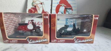 Maisto 1:18 - Model motorfiets (2) - Vespa 98 (1946) + Vespa, Nieuw