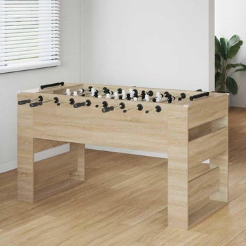 vidaXL Honkbaltafel Sonoma Eiken 146,5 x 74 x 85 cm Bewerkt, Verzenden, Nieuw