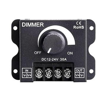 LED dimmer - Met draaiknop - 12 tot 24 Volt - 30A, Hobby en Vrije tijd, Elektronica-componenten, Ophalen of Verzenden, Nieuw