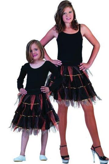 Petticoat zwart / oranje goud gestreept kind, Ophalen of Verzenden, Nieuw