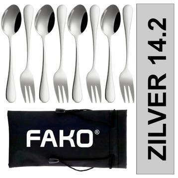Fako Bijoux - Gebak Bestek / Dessert Bestek Classic - 14cm -, Verzenden, Nieuw