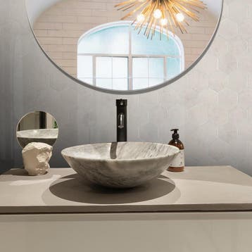 Zelfklevende Mozaïek Tegel - Afimera Beige Marble Hexagon -, Ophalen of Verzenden, Nieuw