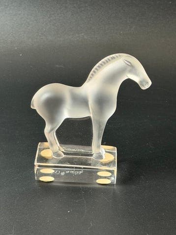 Lalique - Beeldje - cheval - Kristal, Antiek en Kunst, Antiek | Glas en Kristal