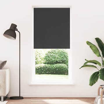 vidaXL Rolgordijn verduisterend 84,4 x 230 cm stofbreedte 80, Verzenden, Nieuw, Zwart