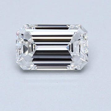 1 pcs Diamant (Natuurlijk) - 1.00 ct - Smaragd - D, Nieuw