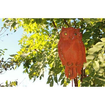 Decoratieve patina tuinstaakuil | 28 cm x 15 cm | roest, Verzenden, Nieuw