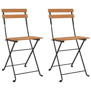 Inklapbare Bistrostoelen - Retourdeal - 54% Korting, Ophalen of Verzenden, Nieuw, Teakhout, Inklapbaar