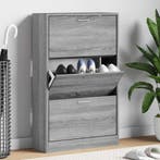 vidaXL Schoenenkast 63x24x103 cm bewerkt hout grijs sonoma, Verzenden, Nieuw