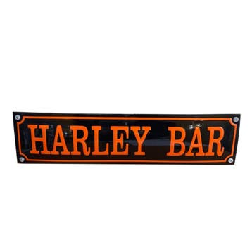 Emaille reclamebord: Harley Bar, Ophalen of Verzenden, Nieuw