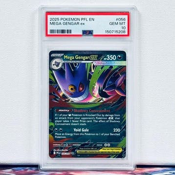 Pokémon Graded card - MEGA GENGAR ex #056 - Pokémon - PSA 10, Hobby en Vrije tijd, Verzamelkaartspellen | Pokémon, Nieuw