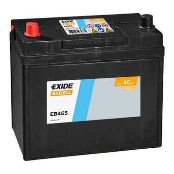 Exide Excell accu | EB455 | 12V 45Ah, Ophalen of Verzenden, Nieuw
