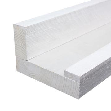 Foto Wandplank Steigerhout Wit 100cm, Ophalen of Verzenden, Nieuw