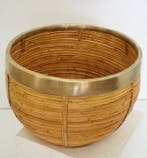 Mand - Gabriela Crespi-stijl - bamboe vintage
