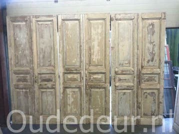 Setjes oude deuren, Series kast deuren, Dubbele deuren, Ophalen, Gebruikt, Hout, Binnendeur