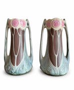 Vaas (2) - Keramiek - Majolica, Antiek en Kunst