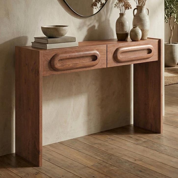 *WOONWINKEL* Vintage Design Sidetable Hout, Huis en Inrichting, Tafels | Sidetables, Nieuw, Verzenden