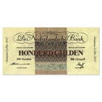 100 Gulden Geldzuivering 1945 Zfr, Postzegels en Munten, Bankbiljetten | Nederland, Verzenden