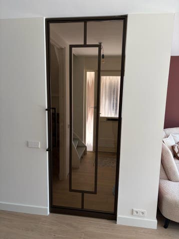 Stalen taatsdeur -  Binnendeur met glas - Op maat gemaakt, Doe-het-zelf en Verbouw, Nieuw, Glas, Binnendeur