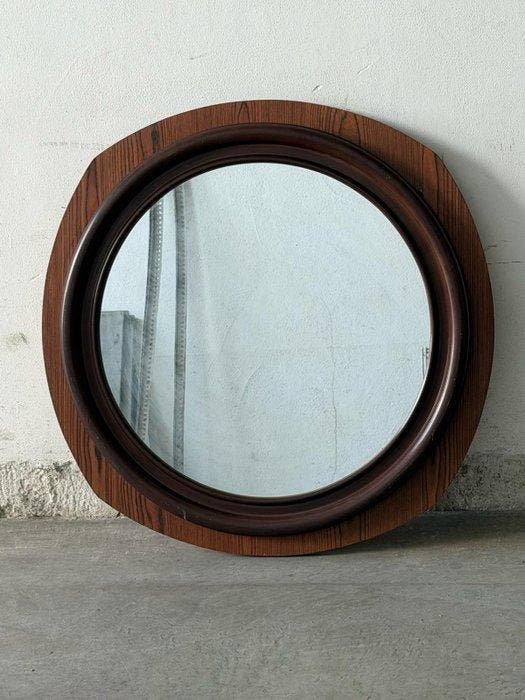 Spiegel - Hout, Plastic, Glas - Zijspiegel, Antiek en Kunst, Kunst | Designobjecten