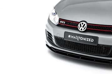 Maxton Front Splitter V.2 VW GOLF VI (VOOR GOLF GTI 35TH), Verzenden