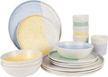 Bo-Camp - Pastel - Servies - Annecy - 16 Stuks, Verzenden, Nieuw