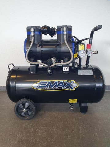 Olievrije stille compressor 2200W, 50L, Doe-het-zelf en Verbouw, Geluidgedempt, 6 tot 10 bar, Nieuw, Ophalen of Verzenden