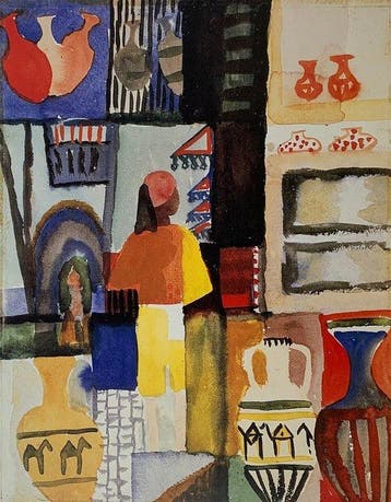 August Macke - Vendor with Jugs, 1914 - Artprint - 50 x 40, Antiek en Kunst