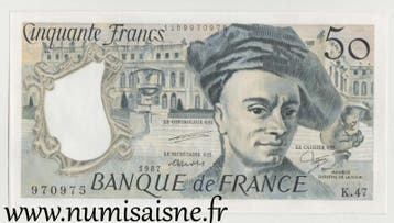 France Frankreich Pick 152 50 Francs Quentin De La Tour 1..., Verzenden