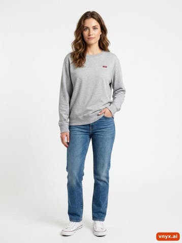 Levis Sweatshirts Dames maat XL Grijs Vintage, Ophalen of Verzenden, Nieuw