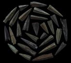 Scythisch Brons Collectie bronzen pijlpunten - 28 stuks., Verzamelen, Mineralen en Fossielen