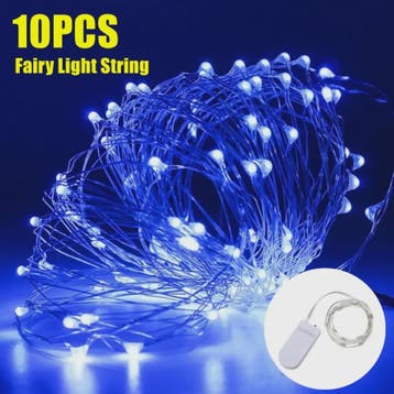 Set van 10x LED Koperdraad Lichtjes - 1m tot 5m - Sfeerverli, Verzenden, Nieuw
