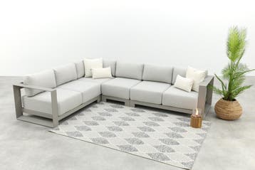 GI Levanto aluminium hoekbank + modulair middenelement -, Verzenden, Nieuw, Overige materialen, Loungeset