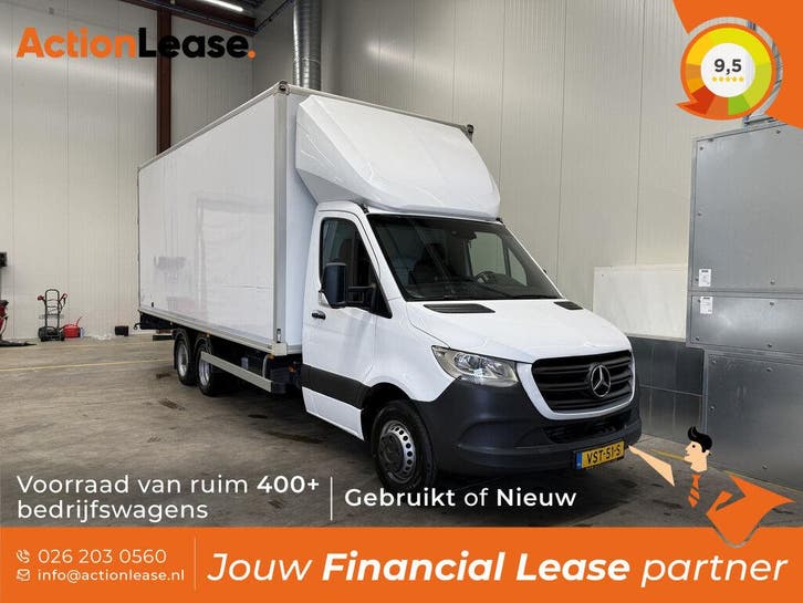 Mercedes Sprinter Bakwagen L5 H1 2022 Diesel Automaat, Auto's, Mercedes-Benz, Dealer onderhouden, Te koop, Zwart, Automaat, Financial lease