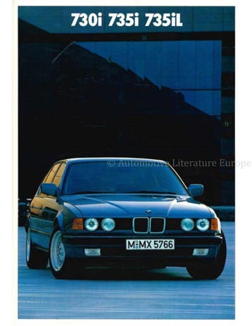 1986 BMW 7 SERIE BROCHURE NEDERLANDS, Nieuw, BMW, Author
