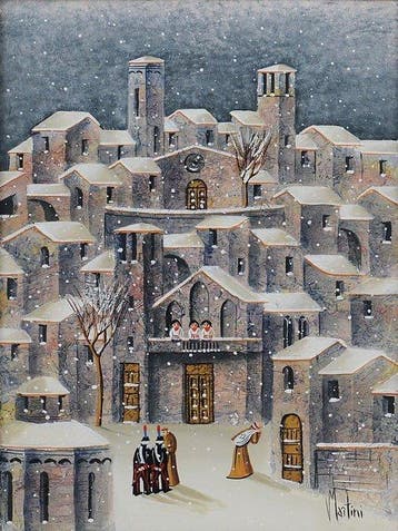 Vincenzo Martini (1956) - Sotto la neve (Carabinieri,