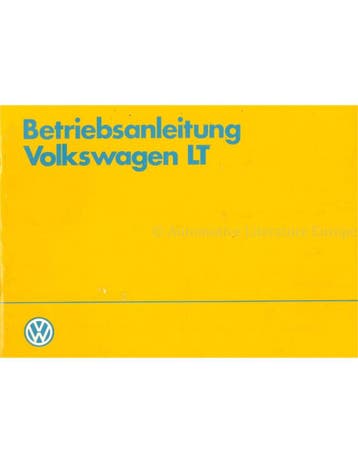 1984 VOLKSWAGEN LT INSTRUCTIEBOEKJE DUITS