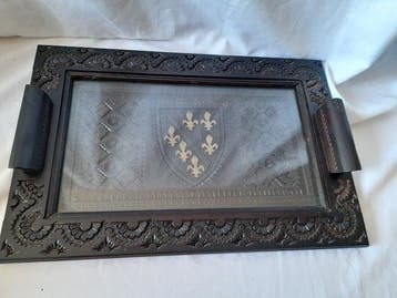 Dienblad - Kristal, Hout